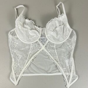 Princess Poly adjustable‎ stretch lace bralette Size S/M EUC